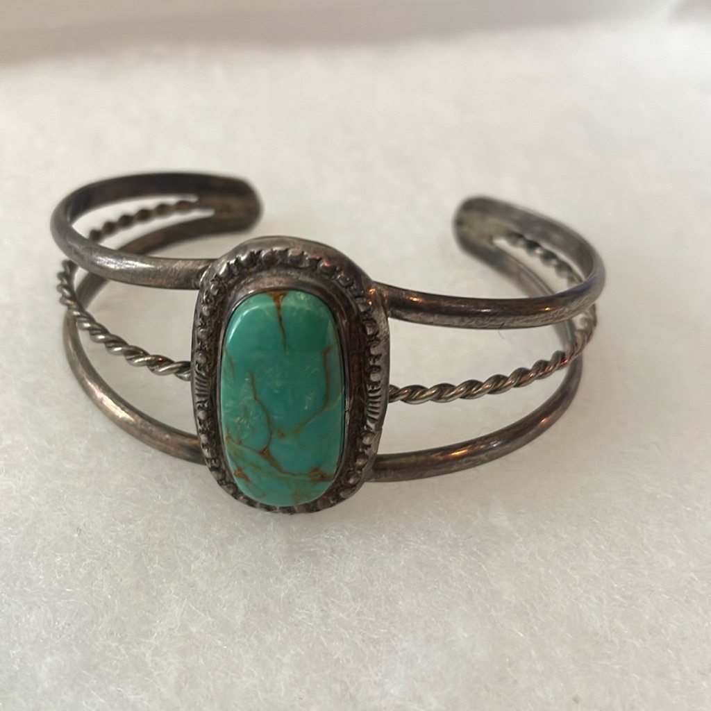 Native American Old Pawn Turquoise Bracelet